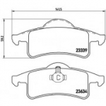 Piduriklotsi komplekt, ketaspidur BREMBO P 37 006