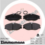 Piduriklotsi komplekt, ketaspidur ZIMMERMANN 21674.190.1