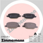 Piduriklotsi komplekt, ketaspidur ZIMMERMANN 23760.175.1