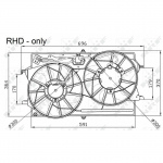 Ventilaator, mootorijahutus NRF 47033