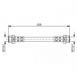 Pidurivoolik BOSCH 1 987 476 477