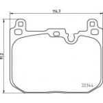 Piduriklotsi komplekt, ketaspidur BREMBO P 06 097