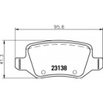 Piduriklotsi komplekt, ketaspidur HELLA 8DB 355 012-131