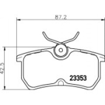 Piduriklotsi komplekt, ketaspidur HELLA 8DB 355 018-411