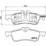 Piduriklotsi komplekt, ketaspidur BREMBO P 06 032