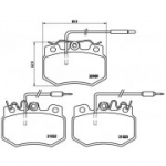 Piduriklotsi komplekt, ketaspidur BREMBO P 61 031