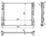 Radiaator, mootorijahutus NRF 53992