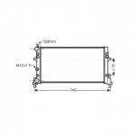 Radiaator, mootorijahutus AVA Clever Choice STA2037
