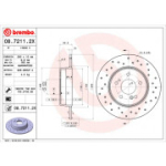 Piduriketas BREMBO 08.7211.2X