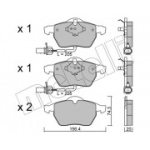 Piduriklotsi komplekt, ketaspidur METELLI 22-0314-0