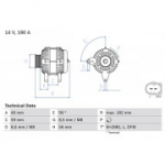 Generaator BOSCH 0 986 045 340