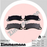 Piduriklotsi komplekt, ketaspidur ZIMMERMANN 25003.170.1