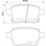 Piduriklotsi komplekt, ketaspidur BREMBO P 59 086