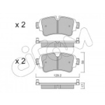 Piduriklotsi komplekt, ketaspidur CIFAM 822-1129-0