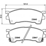 Piduriklotsi komplekt, ketaspidur HELLA 8DB 355 006-621