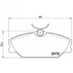 Piduriklotsi komplekt, ketaspidur BREMBO P 68 027