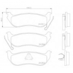 Piduriklotsi komplekt, ketaspidur BREMBO P 37 009