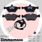Piduriklotsi komplekt, ketaspidur ZIMMERMANN 21677.195.2
