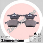 Piduriklotsi komplekt, ketaspidur ZIMMERMANN 24142.190.1