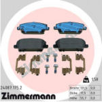 Piduriklotsi komplekt, ketaspidur ZIMMERMANN 24087.175.2