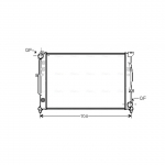 Radiaator, mootorijahutus AVA Clever Choice AIA2124
