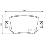 Piduriklotsi komplekt, ketaspidur BREMBO P 85 140