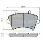 Piduriklotsi komplekt, ketaspidur COMLINE CBP01035