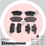 Piduriklotsi komplekt, ketaspidur ZIMMERMANN 25965.155.1