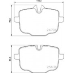 Piduriklotsi komplekt, ketaspidur BREMBO P 06 101