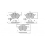 Piduriklotsi komplekt, ketaspidur FREMAX FBP-0876-01