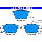 Piduriklotsi komplekt, ketaspidur ATE 13.0460-7240.2
