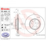 Piduriketas BREMBO 09.A820.11