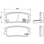 Piduriklotsi komplekt, ketaspidur BREMBO P 54 018