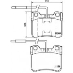 Piduriklotsi komplekt, ketaspidur BREMBO P 61 034