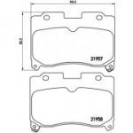 Piduriklotsi komplekt, ketaspidur BREMBO P 83 090