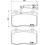 Piduriklotsi komplekt, ketaspidur BREMBO P 85 104