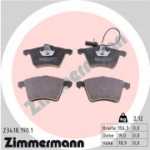 Piduriklotsi komplekt, ketaspidur ZIMMERMANN 23418.190.1