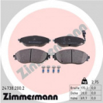 Piduriklotsi komplekt, ketaspidur ZIMMERMANN 24738.200.2
