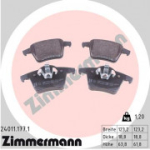 Piduriklotsi komplekt, ketaspidur ZIMMERMANN 24011.177.1