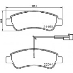 Piduriklotsi komplekt, ketaspidur BREMBO P 61 125