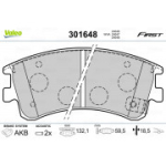 Piduriklotsi komplekt, ketaspidur VALEO 301648