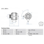 Generaator BOSCH 0 986 080 090