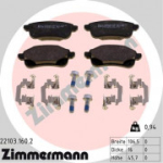Piduriklotsi komplekt, ketaspidur ZIMMERMANN 22103.160.2