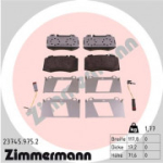 Piduriklotsi komplekt, ketaspidur ZIMMERMANN 23745.975.2