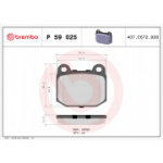 Piduriklotsi komplekt, ketaspidur BREMBO P 59 025