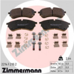 Piduriklotsi komplekt, ketaspidur ZIMMERMANN 22147.210.2