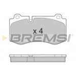 Piduriklotsi komplekt, ketaspidur BREMSI BP3362