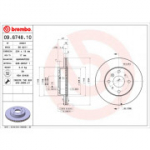 Piduriketas BREMBO 09.6748.10