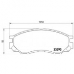 Piduriklotsi komplekt, ketaspidur BREMBO P 54 020