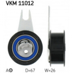 Pingutusrull, hammasrihm SKF VKM 11012